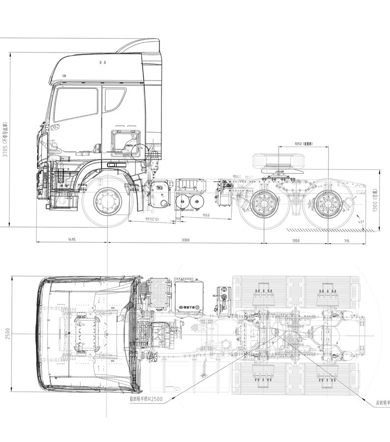 XE ĐẦU KÉO FAW JH6 445HP – ĐỘNG CƠ YUCHAI